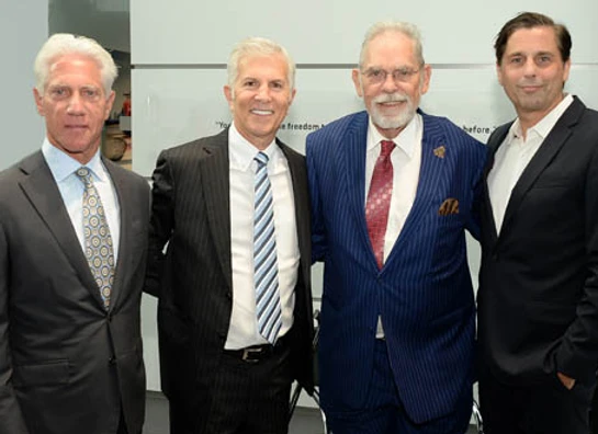 Park Place Dealerships President Neil Grossman; Park Place Dealerships Chairman Ken Schnitzer; Grapevine Mayor William D. Tate; Porsche Cars North America CEO Klaus Zellmer