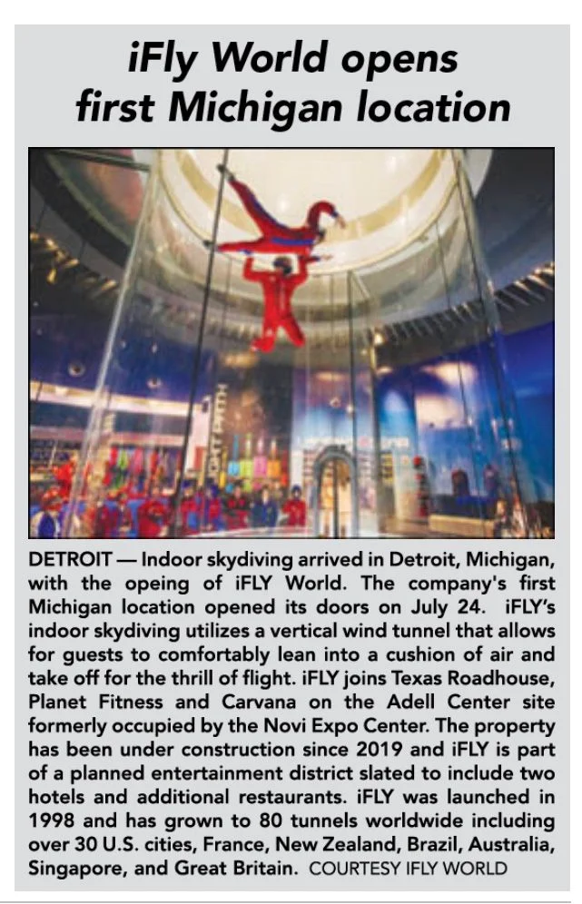 Aardvark works with national and local media to launch iFLY Detroit